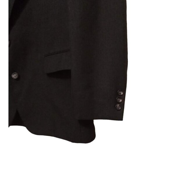 EASTWICK Vintage Charcoal Gray Single Breasted Wool Blend Blazer Sz 43S - Picture 4 of 10